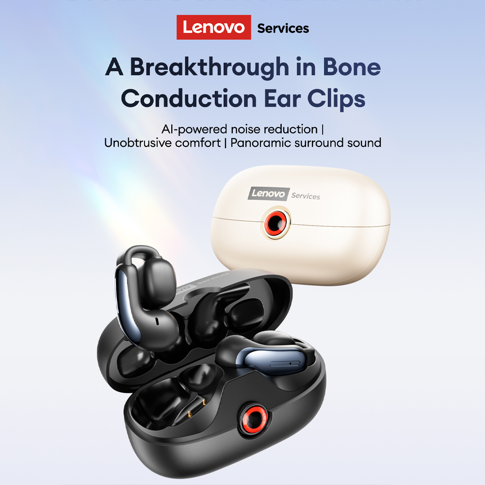 Wireless Charger - Słuchawki Lenovo LES-108 z przewodnictwem kostnym,