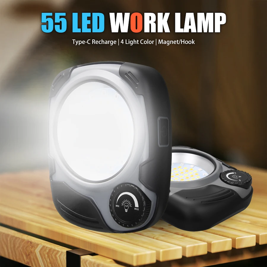 Power Bank - Akumulatorowa latarnia kempingowa LED/COB, 500LM, płynne