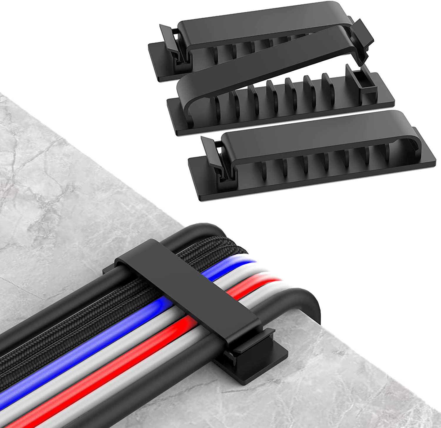 Cable Organizer - Organizer kabli, uchwyt na przewody, elastyczny